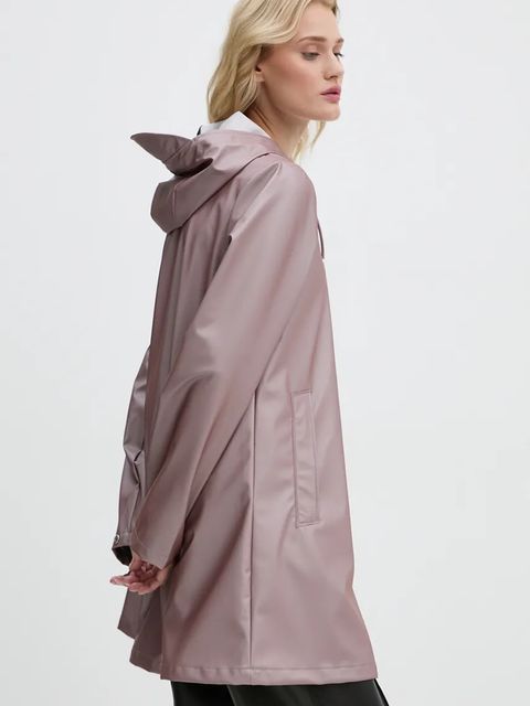 Rains kurtka przeciwdeszczowa A-Line W Jacket W3 damska kolor fioletowy przejściowa 18050-37