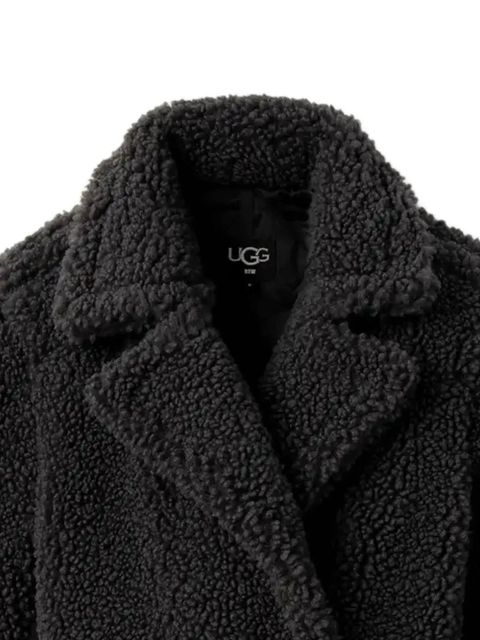 UGG teddy-texture double-breasted coat - Black - zdjęcie produktu nr 2