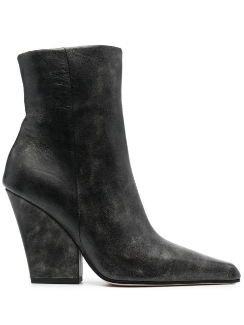 Paris Texas 90mm pointed-toe leather ankle boots - Black - zdjęcie produktu nr 1