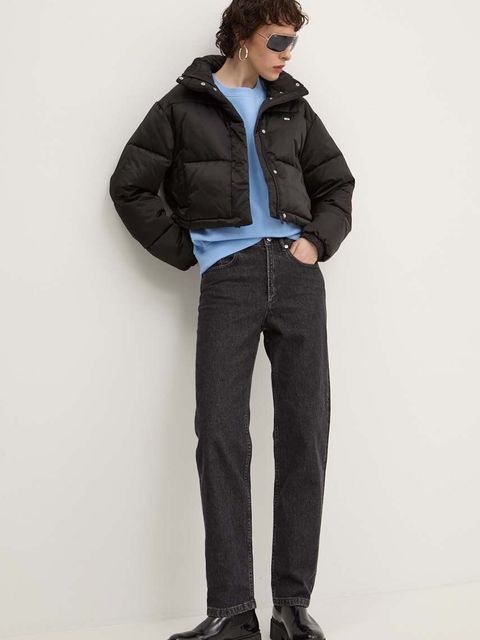 Tommy Jeans kurtka damska kolor czarny zimowa DW0DW18292