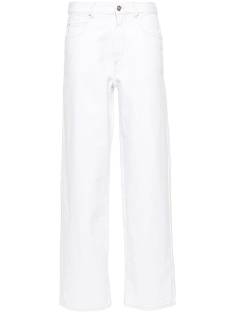 ISABEL MARANT Joanny mid-rise straight-leg jeans - White - zdjęcie produktu nr 1