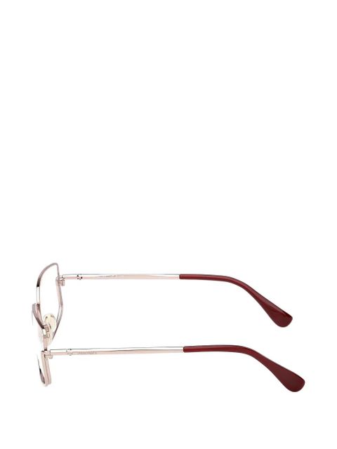 Max Mara Eyewear rectangle frame glasses - Silver