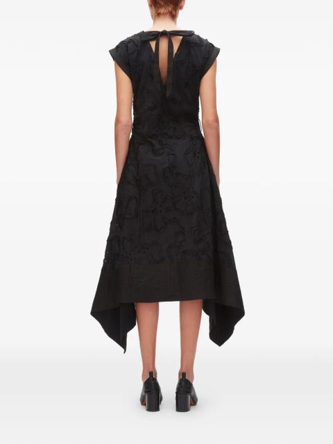 3.1 Phillip Lim floral asymmetrical midi dress - Black