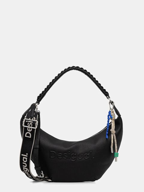 Desigual torebka HALF LOGO ZANTE BLACK kolor czarny 25WAXP52 - zdjęcie produktu nr 1