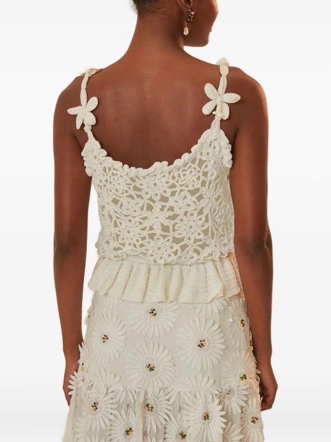 FARM Rio crochet top - White - zdjęcie produktu nr 2