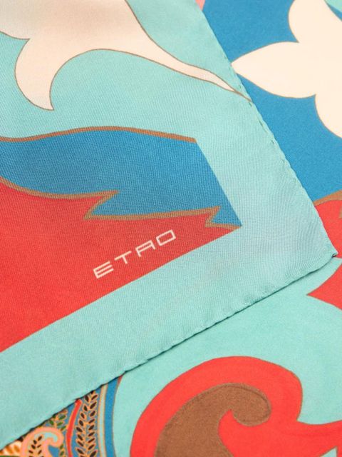 ETRO floral paisley scarf - Black - zdjęcie produktu nr 2