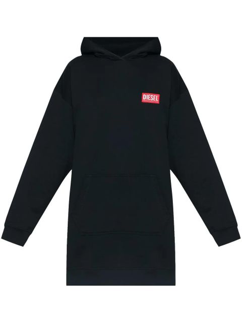 Diesel D-Boxt cotton hoodie dress - Black - zdjęcie produktu nr 1