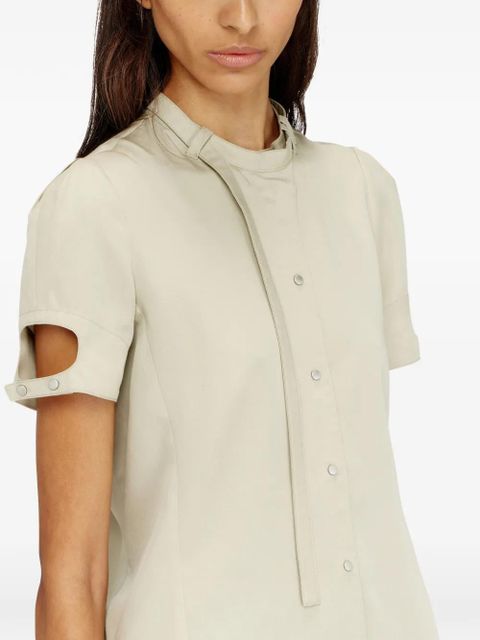 Diesel C-India cut-out neck-strap shirt - Neutrals