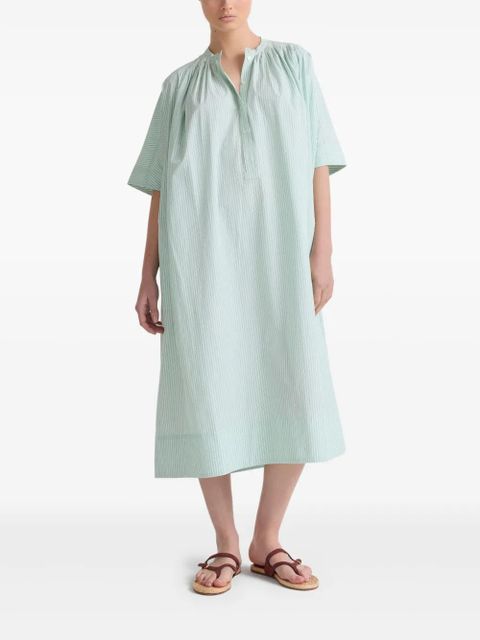 Yves Salomon striped midi dress - Green - zdjęcie produktu nr 2