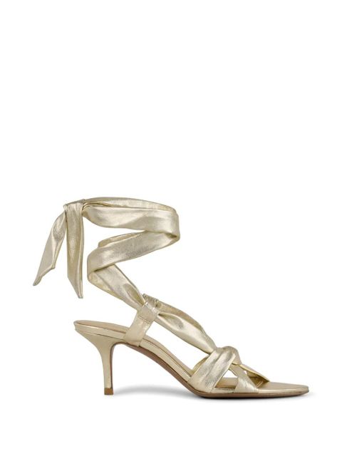 Ba&Sh Covilla tie-detail sandals - Gold - zdjęcie produktu nr 1