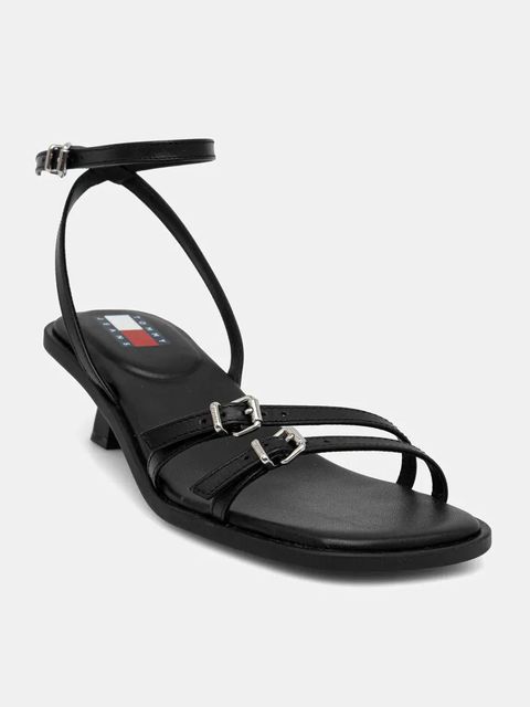 Tommy Jeans sandały skórzane THE NOHO SANDAL kolor czarny EN0EN02779 - zdjęcie produktu nr 1