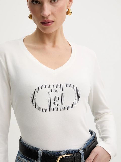 Liu Jo longsleeve kolor beżowy TA6053 JS003