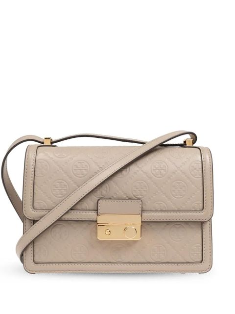 Tory Burch T Monogram leather shoulder bag - Neutrals - zdjęcie produktu nr 1