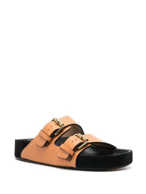 ISABEL MARANT Lennyo studded sandals - Orange