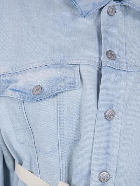 MM6 Maison Margiela raw-hem denim jacket - Blue