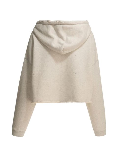 Golden Goose crystal-embellished distressed hoodie - Neutrals - zdjęcie produktu nr 2