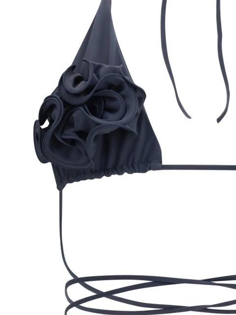 Magda Butrym foral-motif bikini top - Blue