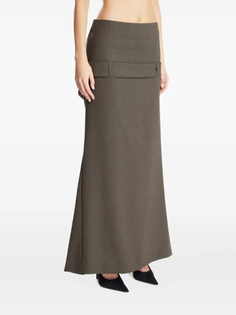 Jean Paul Gaultier pocket-detail long skirt - Green