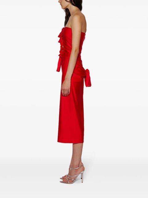 Coperni knot-detail jersey dress - Red