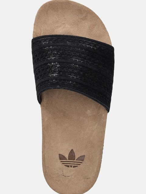adidas Originals klapki zamszowe Adilette RS kolor czarny JR3596