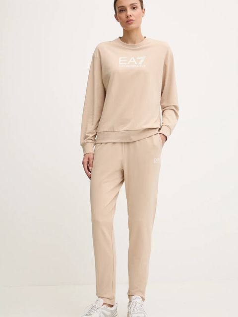 EA7 Emporio Armani dres damski kolor beżowy AF13135.7W000115 - zdjęcie produktu nr 1