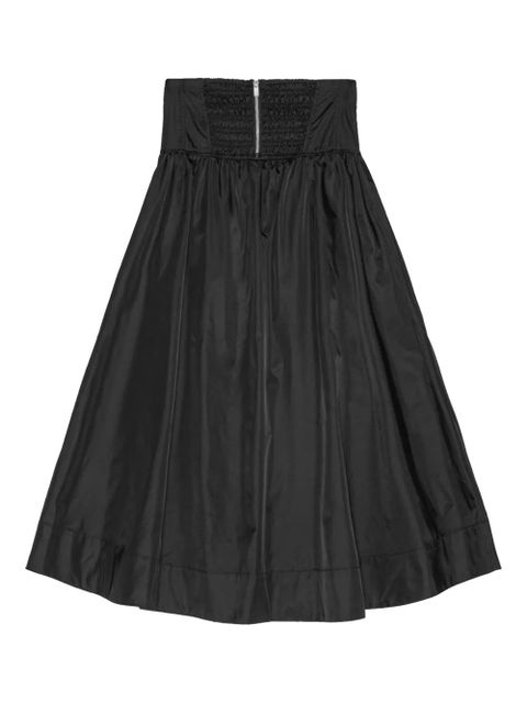 GANNI high-waisted maxi skirt - Black