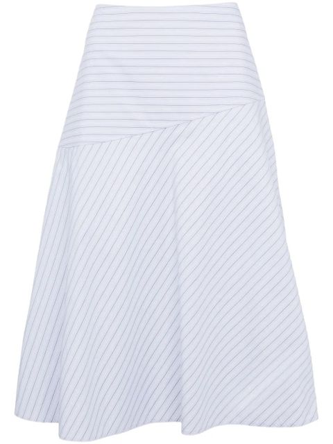 Yves Salomon cotton A-line skirt - Blue - zdjęcie produktu nr 1