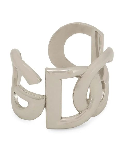 Dolce & Gabbana logo-lettering cuff-design bracelet - Silver - zdjęcie produktu nr 2