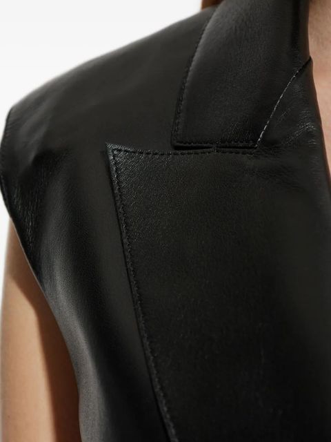 Givenchy double-breasted sleeveless jacket - Black