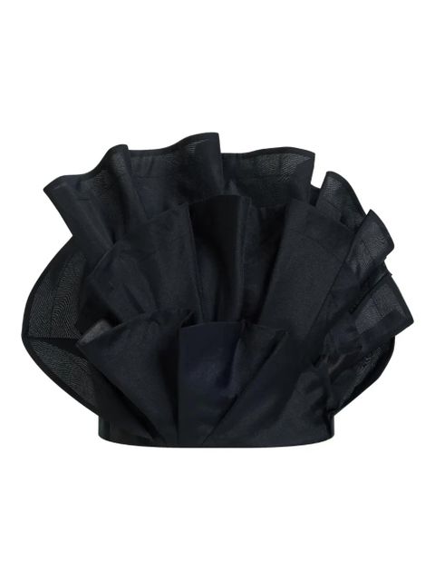 Aje Selestia ruffled top - Black - zdjęcie produktu nr 1