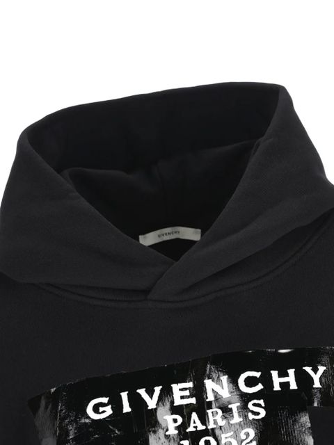 Givenchy logo-print cotton hoodie - Black