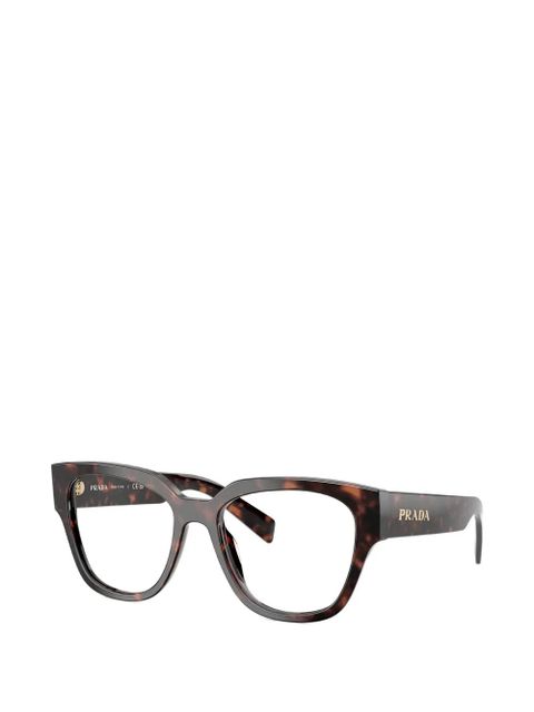 Prada Eyewear square-frame glasses - Brown - zdjęcie produktu nr 2