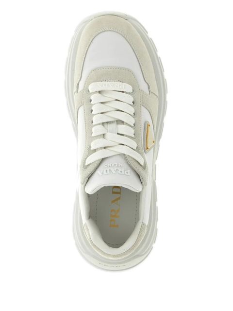 Prada Prax 01 metal-triangle sneakers - White