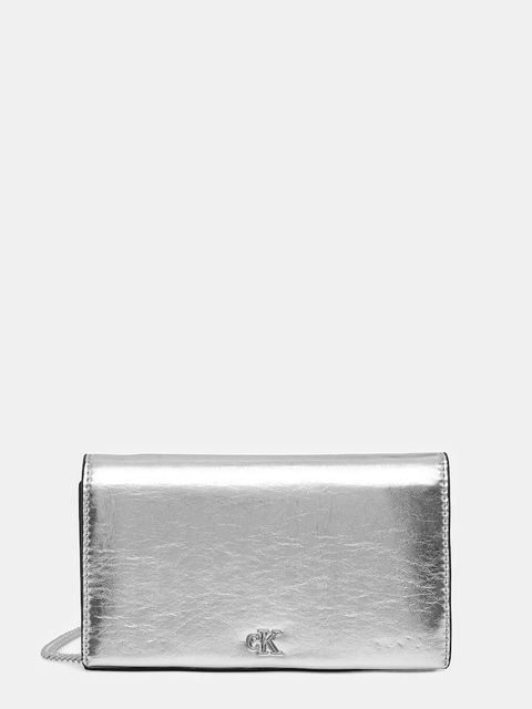 Calvin Klein portfel damski kolor srebrny LV04F3320G - zdjęcie produktu nr 1