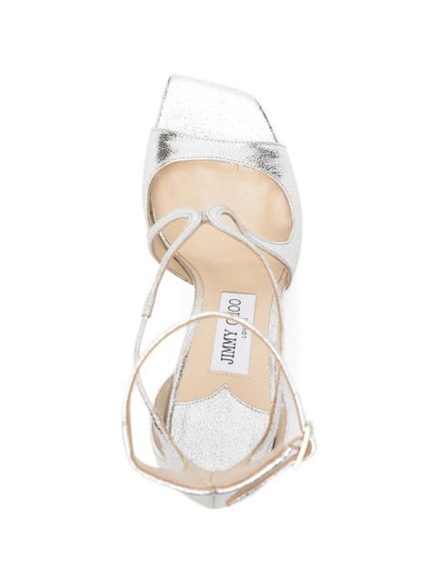 Jimmy Choo Azia criss-cross straps sandals - Silver