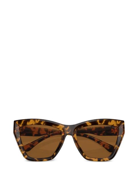 Michael Kors geometric-frame sunglasses - Brown