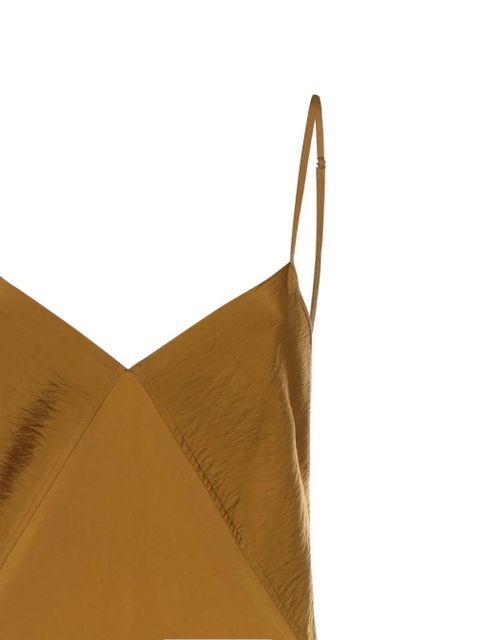 PINKO fringed asymmetric dress - Gold