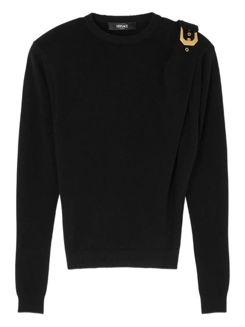 Versace wool buckle sweater - Black - zdjęcie produktu nr 1