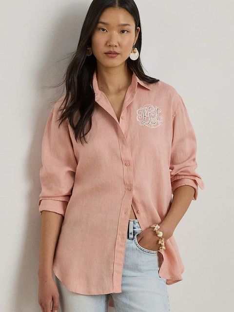 Lauren Ralph Lauren koszula damska lniana - zdjęcie produktu nr 2