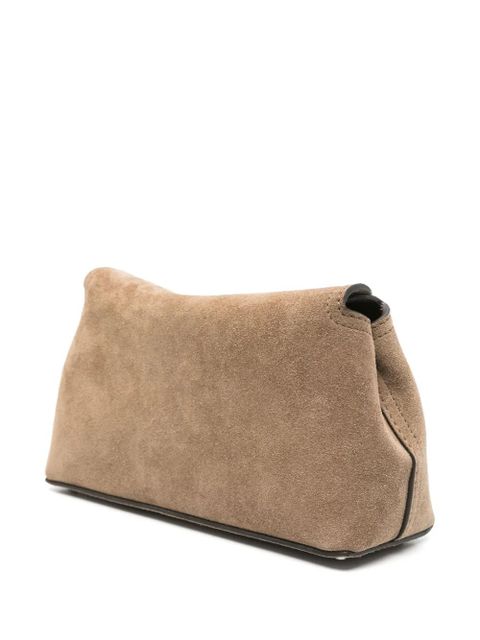 TOTEME T-Lock suede shoulder bag - Brown - zdjęcie produktu nr 2