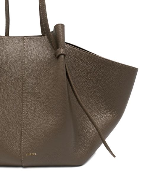 Yuzefi large Mochi knot-detail tote bag - Grey
