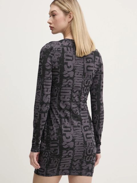 Guess Originals sukienka kolor czarny mini dopasowana W5RK78 K1D80