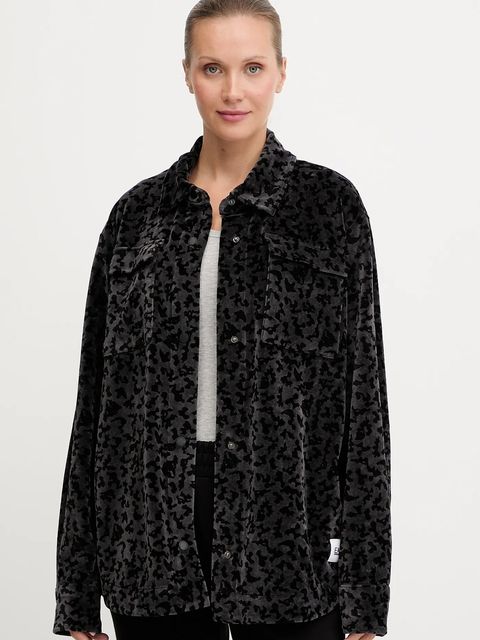 EA7 Emporio Armani koszula damska kolor czarny relaxed z kołnierzykiem klasycznym AF15937.7W000666 - zdjęcie produktu nr 1