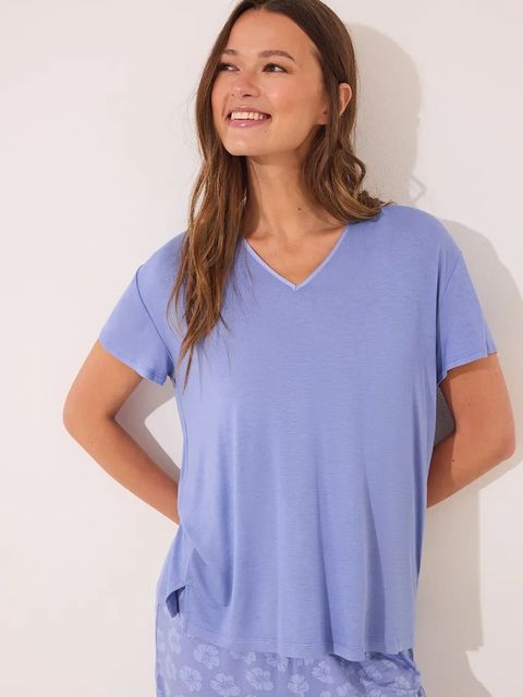 women'secret piżama damska kolor niebieski 4752518