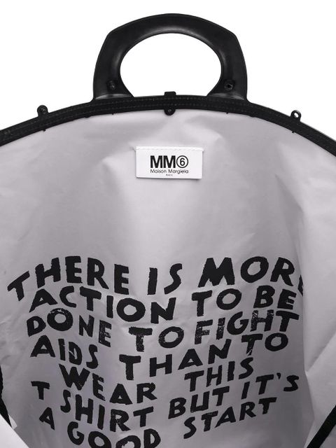 MM6 Maison Margiela patent tote bag - Black