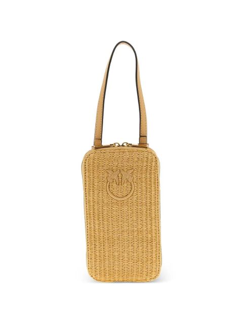 PINKO Love Birds Diamond braided smartphone holder - Neutrals - zdjęcie produktu nr 1