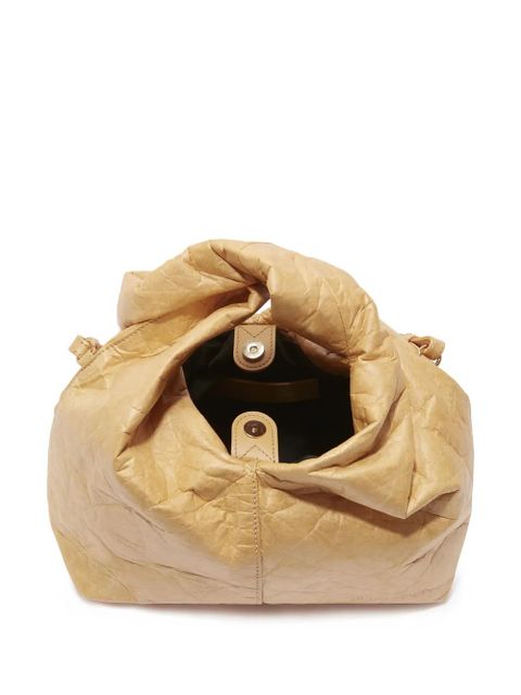 JW Anderson Twister crinkle-finish crossbody bag - Neutrals