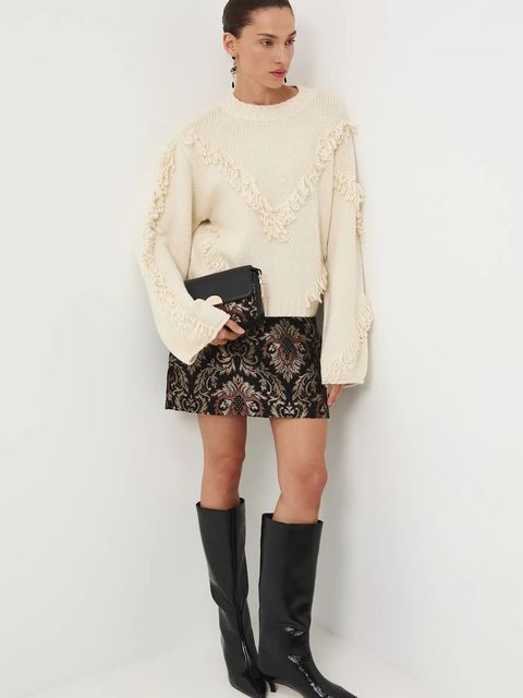 Medicine sweter damski kolor beżowy - zdjęcie produktu nr 2