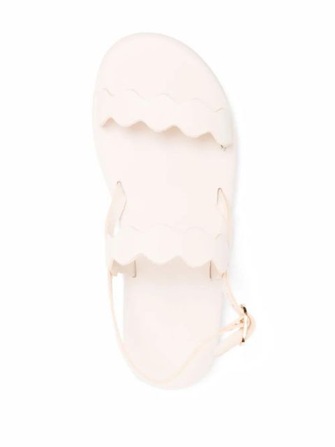 Ancient Greek Sandals Afros scalloped-strap sandals - Neutrals