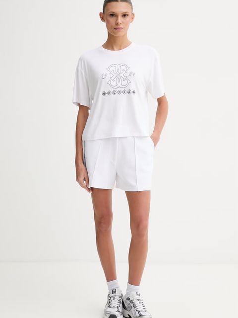 Guess T-shirt damski z wiskozy GABI - zdjęcie produktu nr 1